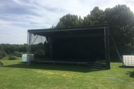 Outdoor stage in the daytime